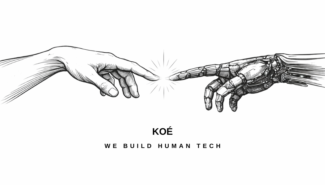 Human hand and machine hand reaching toward each other